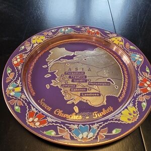 Biblical Seven Churches of Revelation Vintage Copper Decor Set - Turkey